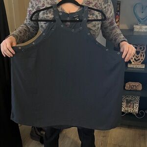 Torrid Navy Grommet Detail Blouse